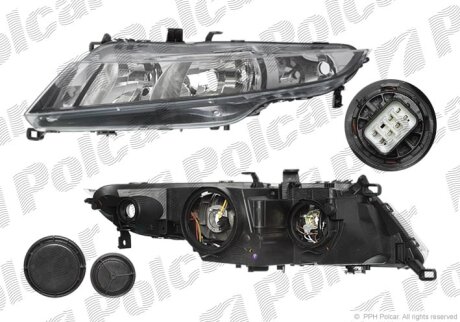 Фара основна, CIVIC (HB), 10.05- Polcar 3829090E
