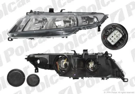 Фара основна, CIVIC (HB), 10.05- Polcar 3829100E