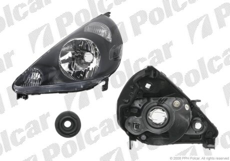 Фара основна, HONDA JAZZ, 02-08 Polcar 3835101E