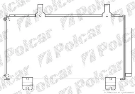 Радіатор кондиціонера, Honda Accord, 08- Polcar 3836K82K