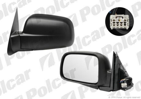 Дзеркало зовнішнє правий HONDA CRV, 02- Polcar 3876524M