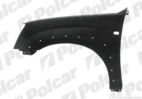 Крило переднє правий D-MAX, 07-12 Polcar 3940021