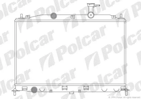 Радіатор охолодження, ACCENT III sedan (MC Polcar 4009081
