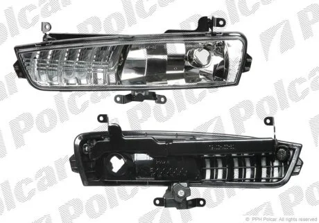 221-2016L, 92201-1E000 ТУМАНКА ПЕР L Polcar 400929E