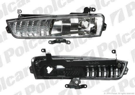221-2016R, 92202-1E000 ТУМАНКА ПЕР R Polcar 400930E