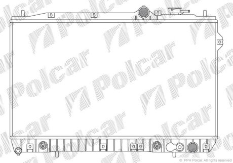 Радіатор охолодження, LANTRA 91-95/ 96- Polcar 4010081