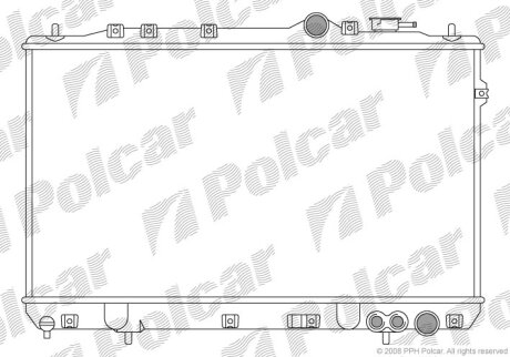 Радіатор охолодження, LANTRA 91-95/ 96- Polcar 401008