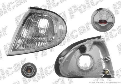 Вказівник повороту передній HYUNDAI LANTRA, 99- Polcar 401220E