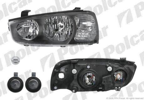 Фара основна, HYUNDAI ELANTRA, 01- Polcar 4013102E