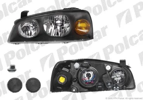 221-1132R-EM, 92104-2D520 ФАРА R Н7, Н1 ПОД ЭЛ. КОР. Polcar 4014101E