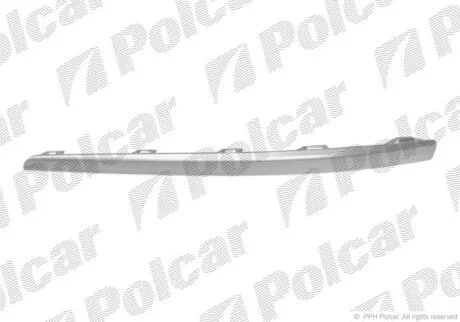 Молдинг бампера правий Polcar 4015078