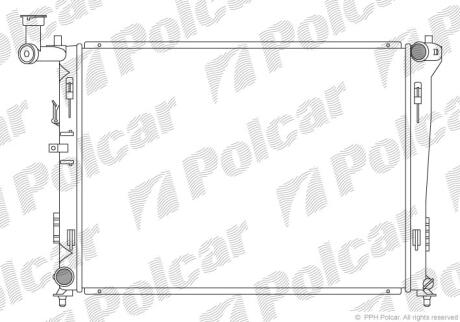 Радіатор охолодження Hyundai I30 1.4i-2.0i 07-/Kia Ceed 07- Polcar 4015081
