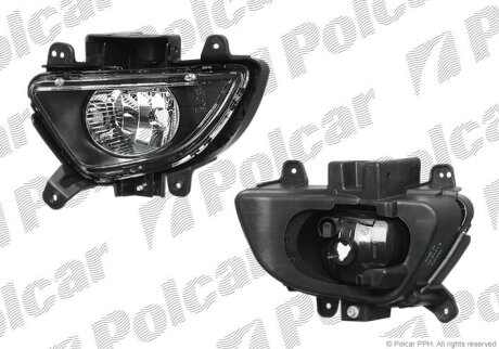 Фара передня, I30, 03.07-03.12 Polcar 4015293E