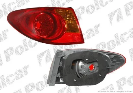 Ліхтар задній зовнішній правий Hyundai Elantra IV 2006-2011 Polcar 401688E