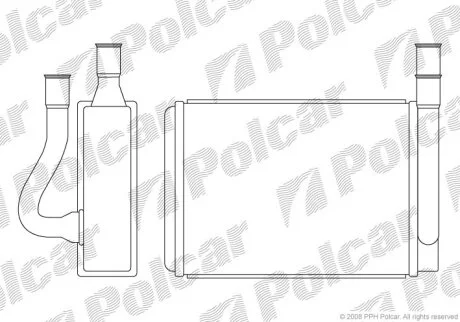 8FH351308341, 97123-33000, 97123-33001 РАДИАТОР ОТОПИТЕЛЯ Polcar 4021N81
