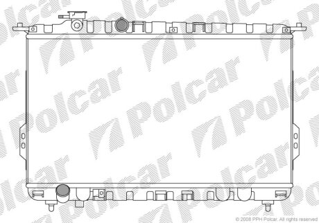 25310-38001 РАДИАТОР G4JP, KC, G6BV (2,0, 2,4, 2,5 V6) Polcar 4024081
