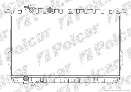 25310-38001 РАДИАТОР G4JP, KC, G6BV (2,0, 2,4, 2,5 V6) Polcar 4024081