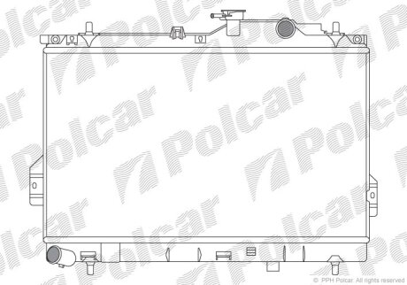 Радіатор охолодження, MATRIX 01- Polcar 4035083X