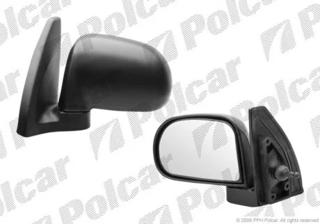 Дзеркало зовнішнє лівий HYUNDAI ATOS Polcar 4040511M