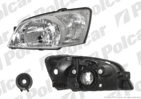 Фара основна, HYUNDAI GETZ, 03- Polcar 4042092E