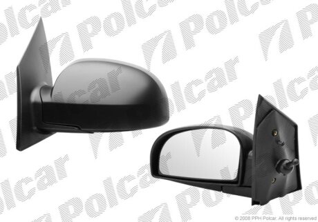 Дзеркало зовнішнє лівий, HYUNDAI GETZ, 03- Polcar 4042511M