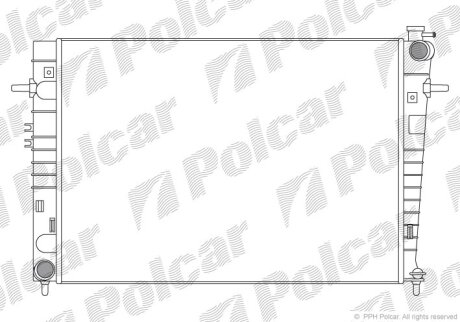Радіатор охолодження, TUCSON (JM), 06.04-1 Polcar 4047082X