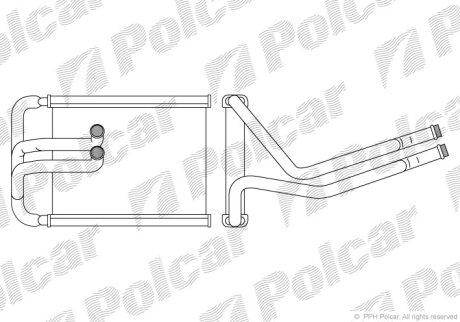 Радіатор обігріву, TUCSON Polcar 4047N82X