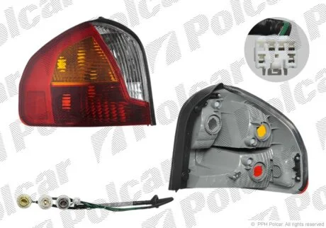 Ліхтар задній, HYUNDAI SANTA FE,01- Polcar 405087E