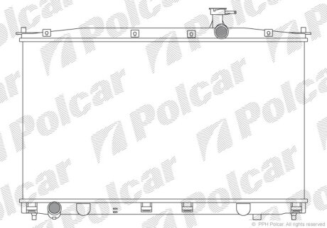 Радіатор охолодження, SANTA FÉ II (CM), 01 Polcar 4051082X
