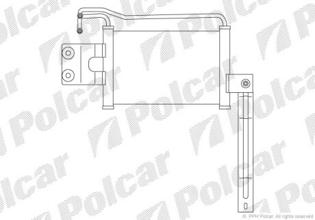 Радіатор масла, SANTA FÉ II (CM), 01 Polcar 4051L81X