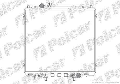 Радіатор охолодження, TERRACAN (HP), 06.01 Polcar 4065084X