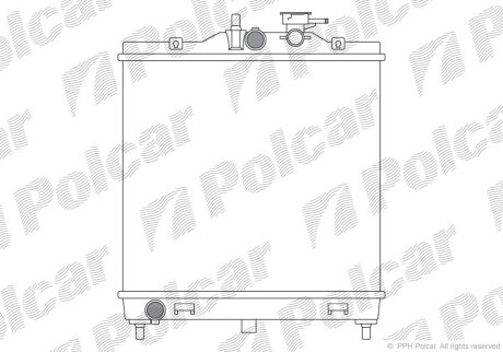 Радіатор охолодження, PICANTO I (SA), 04.0 Polcar 4106081