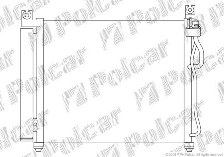 Радіатори кондиціонера Polcar 4106K8C1
