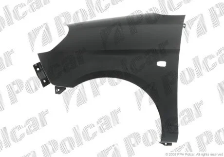 Крило переднє правий, PICANTO, 02.08- Polcar 410702J