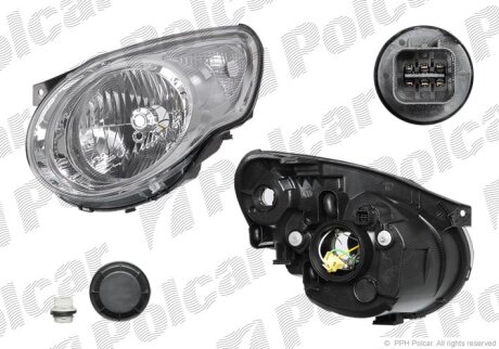 Фара основна, PICANTO, 02.08- Polcar 410710E