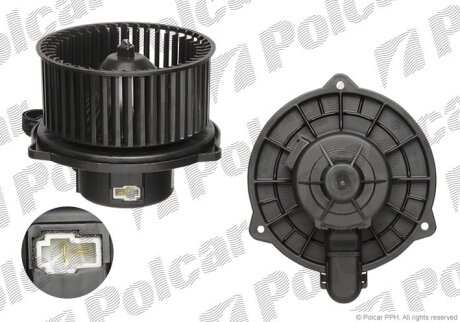 Вентилятор кабіни, KIA PICANTO 04- Polcar 4107NU1X