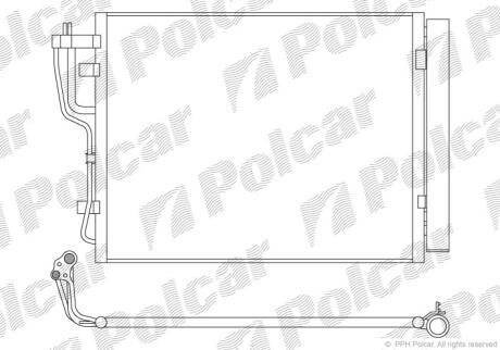 Радіатори кондиціонера Polcar 4114K8C2