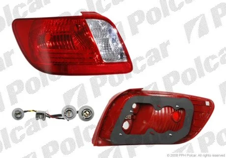 Правий задній ліхтар DEPO KIA RIO (DE) 01.05-09.11 411788-1 Polcar 4117881
