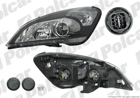 Фара основна CEED (ED), 08.09- Polcar 411810E