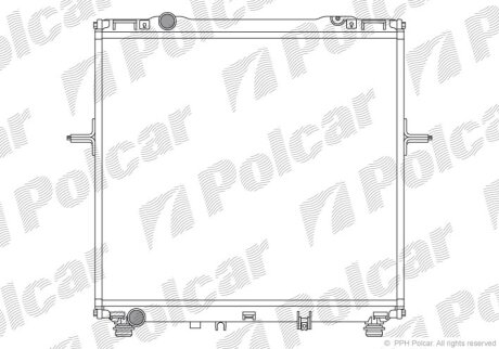 Радіатор охолодження, SORENTO I (JC), 08.0 Polcar 4170085X