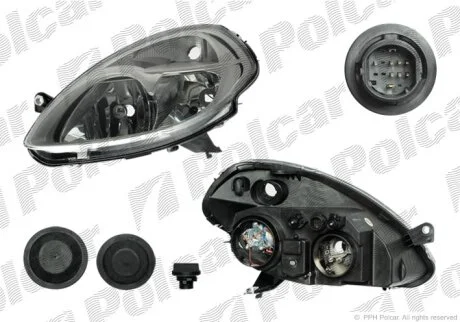 Фара основна, LANCIA Y, 04-/06- Polcar 4217092E