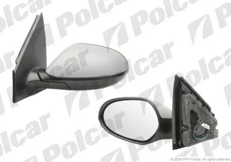 Дзеркало зовнішнє лівий, LANCIA Y, 04-/06- Polcar 4217515M