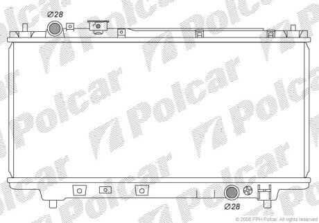 Радіатор охолодження, 323 C V (BA), 08.94- Polcar 4507081