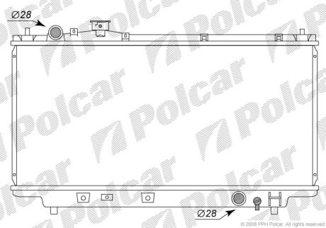 Радіатор охолодження, 323 C V (BA), 08.94- Polcar 4507082
