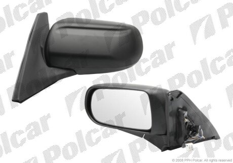 Дзеркало зовнішнє лівий, MAZDA 323 98- SDN Polcar 4509514M