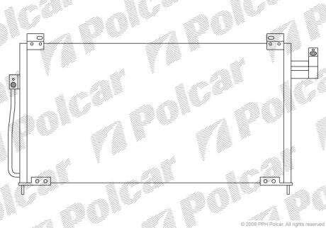 323 BJ S, F 05.98--03 1.3, 1.5, 1.8 конд (, трубка для нижн подкл (все мод) Polcar 4509K8C2