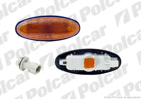 216-1405N-AE, B01W-51-120, B01W-51-120B ПОВТОР БОКОВОЙ L, R на крыло желтый Polcar 4516195E