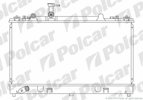 Радіатор охолодження, 6 Hatchback (GG), 08 Polcar 4519083