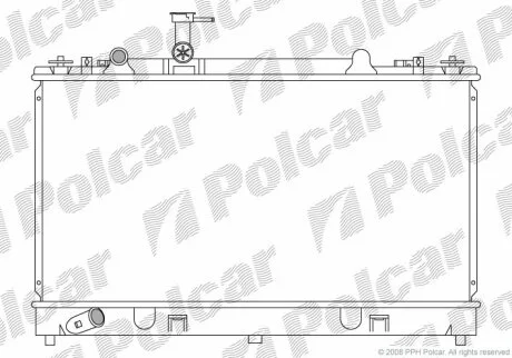 Радіатор охолодження, 6 Hatchback (GG), 08 Polcar 4519083