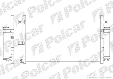 Радіатор кондиціонера, MAZDA MX-5, 05- Polcar 4526K81K